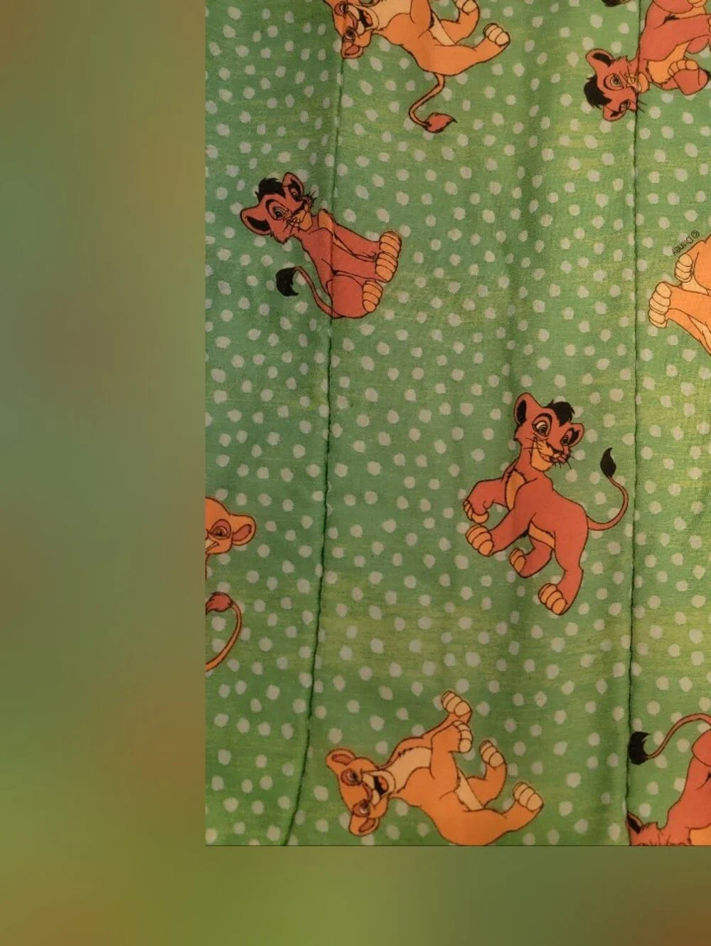 Vintage Twin Sized Lion King 2 Comforter With Kovu And Simba
